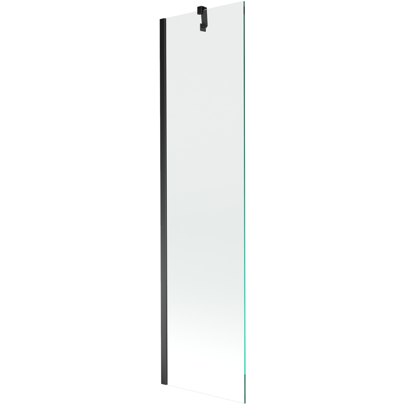 Mexen Next perete de cadă cu un singur panou 50 x 150 cm, transparent, negru - 895-050-000-00-00-70