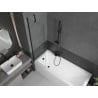 Paravan cadă Mexen Next 1-batant 50 x 150 cm, transparent, negru - 895-050-000-00-00-70
