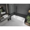 Paravan cadă Mexen Next 1-batant 50 x 150 cm, transparent, negru - 895-050-000-00-00-70