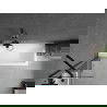 Mexen Next 1 szárnyas kádparaván 50 x 150 cm, Átlátszó, Fekete - 895-050-000-00-00-70