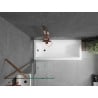 Mexen Next paravan de baie cu 1 canat 60 x 150 cm, transparent, aur roz - 895-060-000-00-00-60