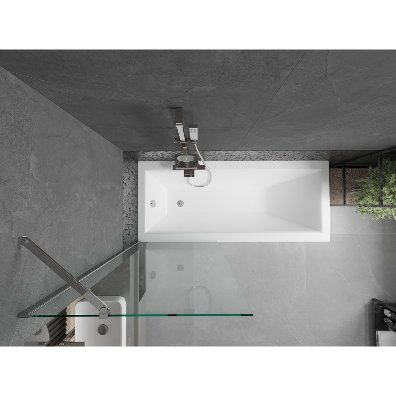 Mexen Next paravan cadă 1-panou 70 x 150 cm, transparent, crom - 895-070-000-00-00-01