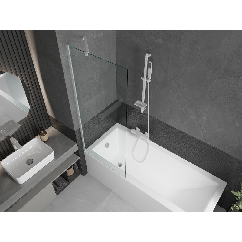 Mexen Next paravan cadă de baie cu 1 panou 70 x 150 cm, transparent, alb - 895-070-000-00-00-20