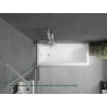 Mexen Next panou de cadă 1-pliabil 80 x 150 cm, transparent, alb - 895-080-000-00-00-20