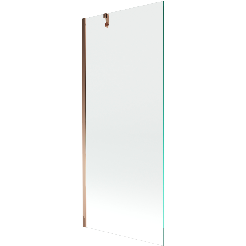 Mexen Next paravan de baie cu un singur panou 80 x 150 cm, transparent, aur roz - 895-080-000-00-00-60