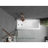 Mexen Next paravan de baie cu 1 canat 80 x 150 cm, transparent, aur roz - 895-080-000-00-00-60