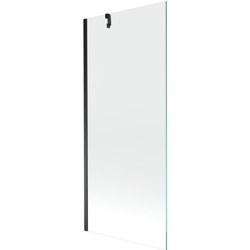 Mexen Next paravan pentru cadă, 1-canată, 80 x 150 cm, transparent, negru - 895-080-000-00-00-70