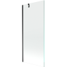 Mexen Next paravan de cadă cu 1 panou 80 x 150 cm, transparent, negru - 895-080-000-00-00-70