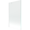 Mexen Next paravan de cadă 1-canat 90 x 150 cm, transparent, alb - 895-090-000-00-00-20