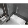 Mexen Next paravan de cadă 1-canat 90 x 150 cm, transparent, alb - 895-090-000-00-00-20