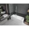 Mexen Next paravan de cadă 1-canat 90 x 150 cm, transparent, alb - 895-090-000-00-00-20