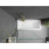 Mexen Next paravan de cadă cu 1 panou 90 x 150 cm, transparent, auriu - 895-090-000-00-00-50
