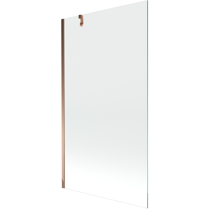 Mexen Next paravan baie 1-panou 90 x 150 cm, transparent, aur roz - 895-090-000-00-00-60