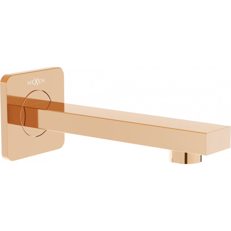 Mexen Cube baterie cadă de perete, aur roz - 79370-60