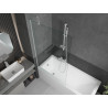 Mexen Next paravan cadă cu 1 canat 100 x 150 cm, transparent, alb - 895-100-000-00-00-20