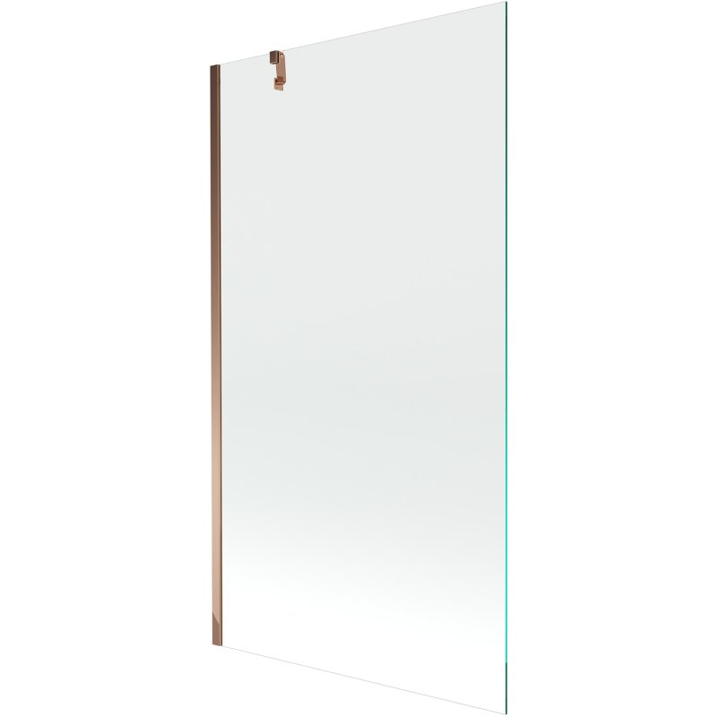 Mexen Next egyrészes fürdőszobai paraván 100 x 150 cm, átlátszó, rózsaarany - 895-100-000-00-00-60