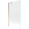 Mexen Next paravan de cadă 1-canat 100 x 150 cm, transparent, aur roz - 895-100-000-00-00-60