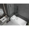 Mexen Next paravan de cadă 1-panou 100 x 150 cm, transparent, negru - 895-100-000-00-00-70