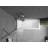 Mexen Next paravan cadă 1-aripă 50 x 150 cm, Înghețat, Crom - 895-050-000-00-30-01