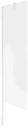 Mexen Next paravan de cadă cu 1 panou 50 x 150 cm, înghețat, alb - 895-050-000-00-30-20