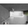 Mexen Next paravan cadă 1-aripă 50 x 150 cm, Înghețat, Albă - 895-050-000-00-30-20