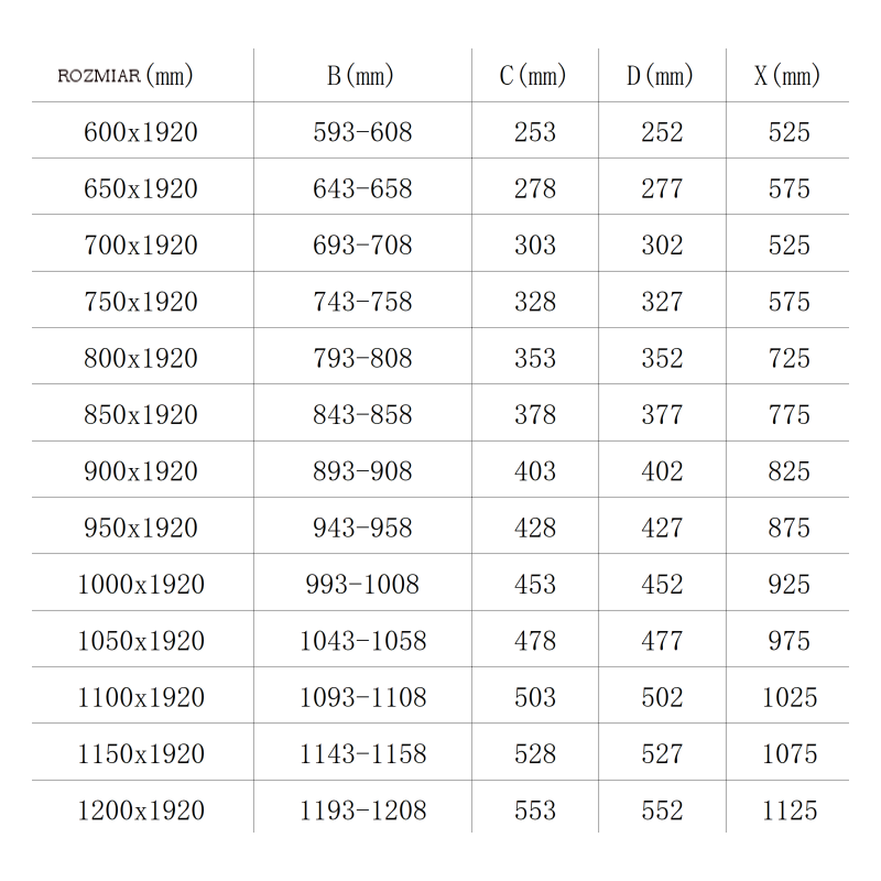 Mexen Lima összehajtható zuhanyajtó 100 cm, átlátszó, króm - 856-100-000-01-00