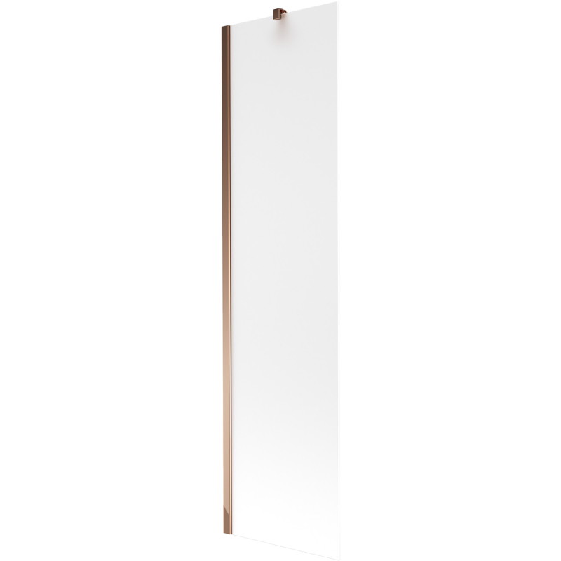 Mexen Next 1-szárnyas fürdőkád paraván 50 x 150 cm, zúzmarás, rózsaarany - 895-050-000-00-30-60