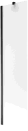 Mexen Next paravan de cadă cu 1 canat 50 x 150 cm, mat, negru - 895-050-000-00-30-70