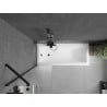 Mexen Next paravan de cadă cu 1 canat 50 x 150 cm, mat, negru - 895-050-000-00-30-70