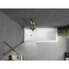 Mexen Next paravan cadă cu 1 canat 60 x 150 cm, șurub, auriu - 895-060-000-00-30-50
