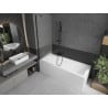 Mexen Next paravan de baie cu 1 panou 60 x 150 cm, înghețat, negru - 895-060-000-00-30-70
