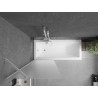 Mexen Next paravan cadă 1-panou 70 x 150 cm, mat, alb - 895-070-000-00-30-20