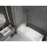 Mexen Next paravan pentru cadă, cu 1 panou, 80 x 150 cm, înghețat, auriu - 895-080-000-00-30-50