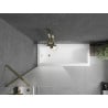 Mexen Next panou de duș cu 1 aripă 80 x 150 cm, mat, auriu - 895-080-000-00-30-50