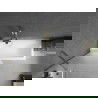 Mexen Next paravan cadă 1-aripă 80 x 150 cm, Înghețat, Auriu - 895-080-000-00-30-50