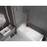 Mexen Next paravan de baie cu 1 panou 80 x 150 cm, mat, aur roz - 895-080-000-00-30-60