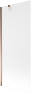 Mexen Next paravan de baie cu 1 panou 80 x 150 cm, mat, aur roz - 895-080-000-00-30-60