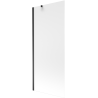 Mexen Next paravan de cadă cu 1 panou 80 x 150 cm, șlefuire, negru - 895-080-000-00-30-70