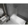 Mexen Next paravan cadă 1-aripă 90 x 150 cm, Înghețat, Crom - 895-090-000-00-30-01