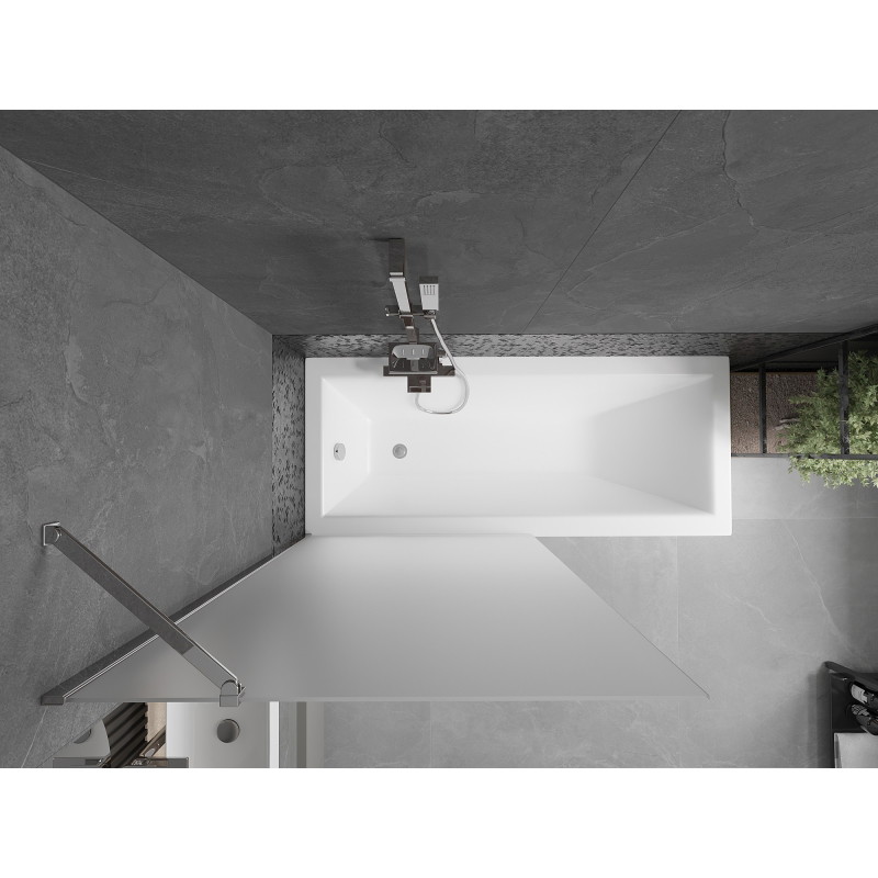 Mexen Next paravan cadă 1-panou 90 x 150 cm, mat, crom - 895-090-000-00-30-01