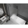 Mexen Next paravan de baie, 1-panou, 90 x 150 cm, mat, negru - 895-090-000-00-30-70