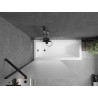 Mexen Next paravan de baie cu 1 aripă 90 x 150 cm, mat, negru - 895-090-000-00-30-70