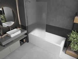 Mexen Next paravan cadă 1-aripă 100 x 150 cm, Înghețat, Crom - 895-100-000-00-30-01