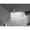 Mexen Next paravan cadă 1-batant 100 x 150 cm, mat, alb - 895-100-000-00-30-20