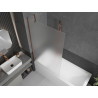 Mexen Next ecran de cadă cu 1 panou 100 x 150 cm, mat, aur roz - 895-100-000-00-30-60