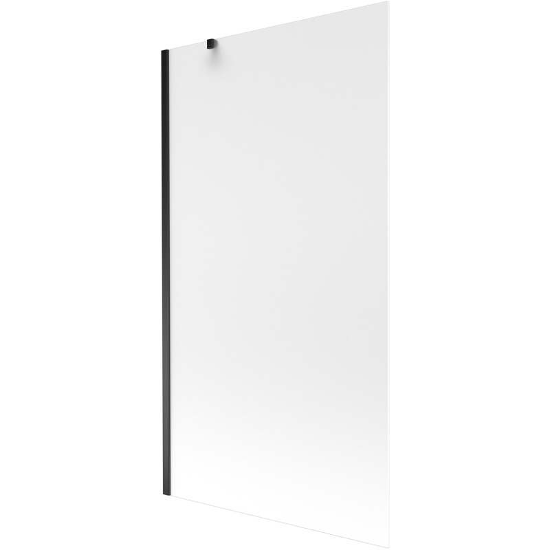 Mexen Next 1-szárnyú fürdőkádfal 100 x 150 cm, derített, fekete - 895-100-000-00-30-70