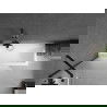 Mexen Next paravan cadă 1-aripă 100 x 150 cm, Înghețat, Neagră - 895-100-000-00-30-70