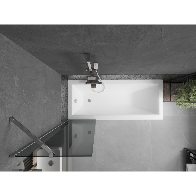 Mexen Next paravan cadă 1-foaie 50 x 150 cm, grafit, crom - 895-050-000-00-40-01