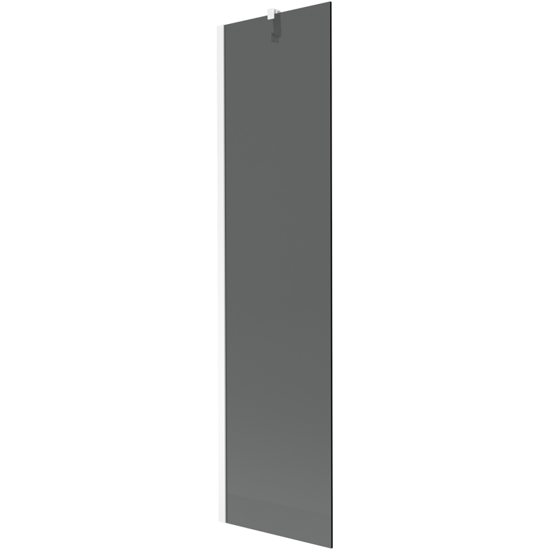 Mexen Next 1 szárnyas kádparaván 50 x 150 cm, Sötétszürke, Fehér - 895-050-000-00-40-20