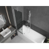 Mexen Next paravan cadă cu 1 panou 50 x 150 cm, grafit, alb - 895-050-000-00-40-20